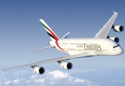طائرة الإمارات A380 إلى البحرين في اليوم الوطني