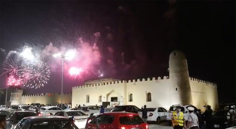 بالفيديو: الألعاب النارية في الرفاع