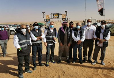 عبدالله بن عيسى يهنأ خالد بن سلطان الفيصل بالنجاح الهائل لرالي حائل تويوتا الدولي 2020