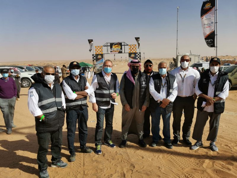 عبدالله بن عيسى يهنأ خالد بن سلطان الفيصل بالنجاح الهائل لرالي حائل تويوتا الدولي 2020