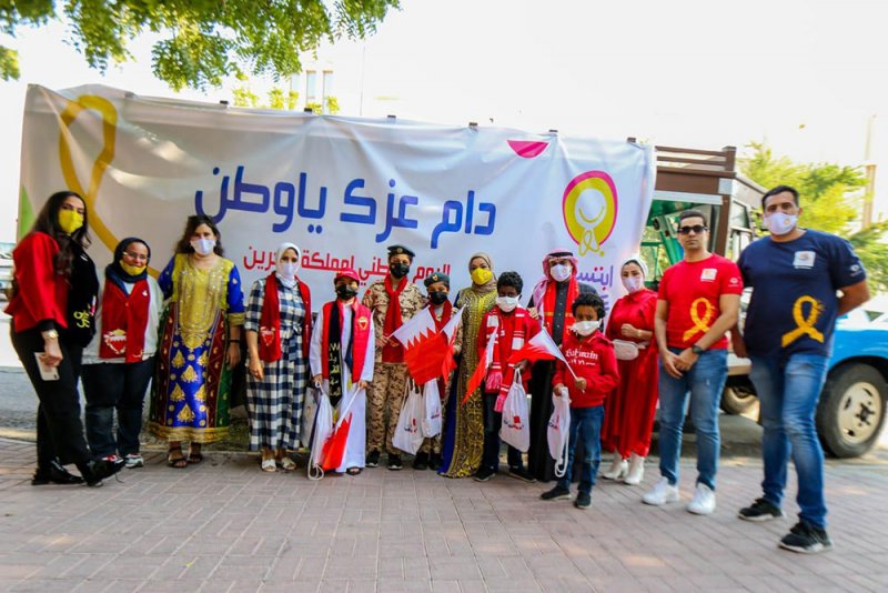 "ابتسامة" تشارك أطفالها الأبطال مرضى السرطان فرحة الأعياد الوطنية