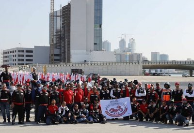 نادي البحرين للدراجات النارية (BMC) يشارك أفراح الوطن وينظم مسيرة خاصة للعيد الوطني المجيد