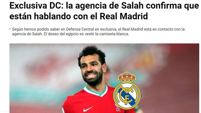 مصادر إسبانية: ريال مدريد تواصل مع صلاح.. واللاعب لا يمانع