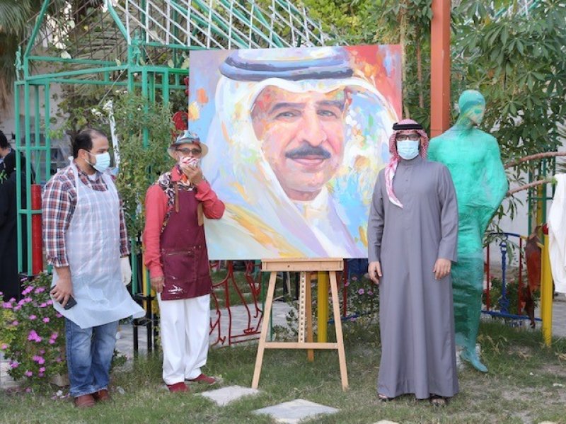 بالصور: المؤيد يزور الفعالية الفنية "شجرة الحياة" والتي تنظمها "الشباب والرياضة"