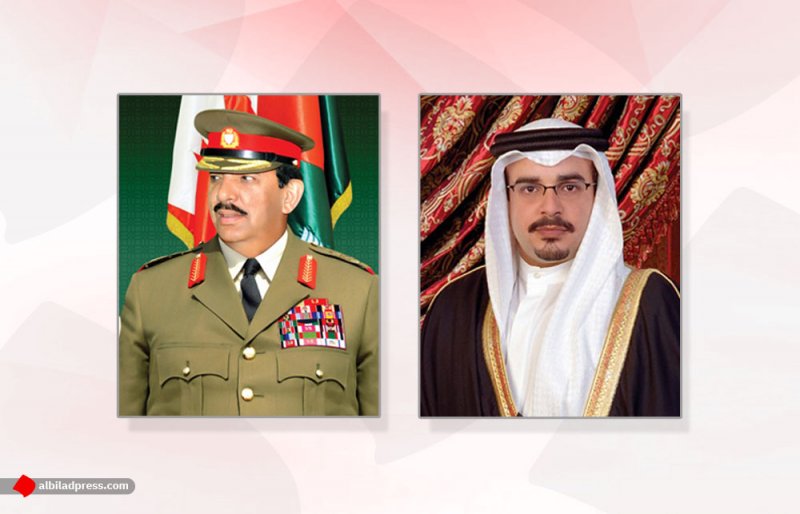سمو ولي العهد يتلقى برقية تهنئة من القائد العام لقوة دفاع البحرين