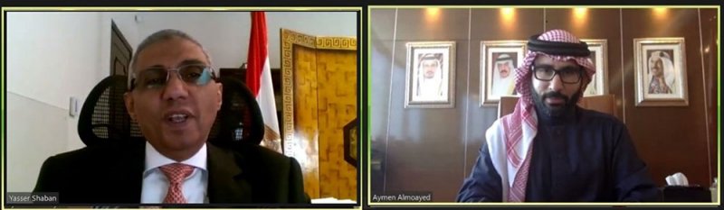 المؤيد يلتقي بالسفير المصري ويبحث معه التعاون الشبابي والرياضي