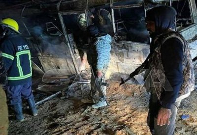 داعش يتبنى هجوما على حافلة سورية أودى بحياة 37 جنديا