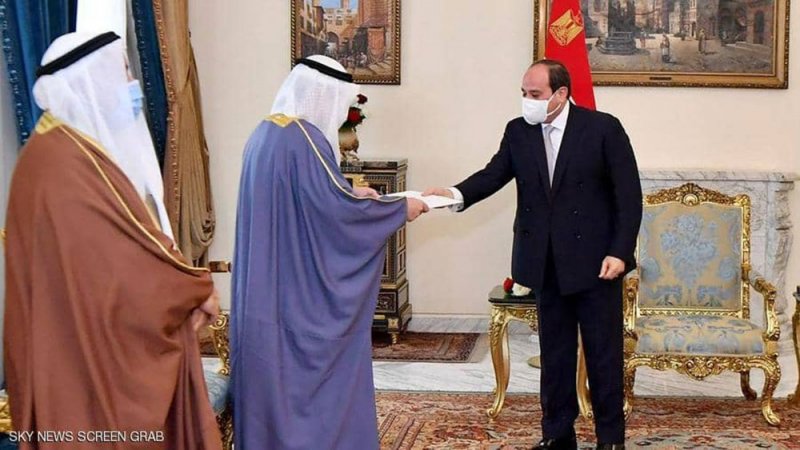 السيسي يتلقى رسالة من أمير الكويت بشأن "وحدة الصف العربي"