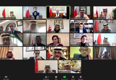 السلطة التشريعية تجتمع مع وزير الخارجية ووزير شؤون مجلسي الشورى والنواب