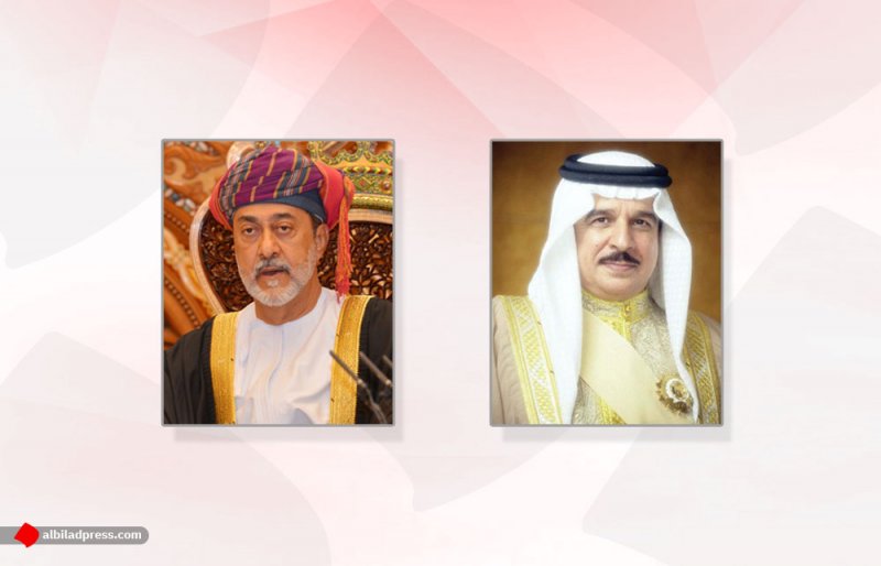 جلالة الملك المفدى يهنئ جلالة سلطان عمان بذكرى توليه مقاليد الحكم