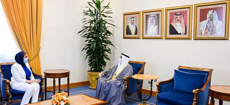 سمو الشيخ محمد بن مبارك آل خليفة يستقبل النائب زينب عبدالأمير