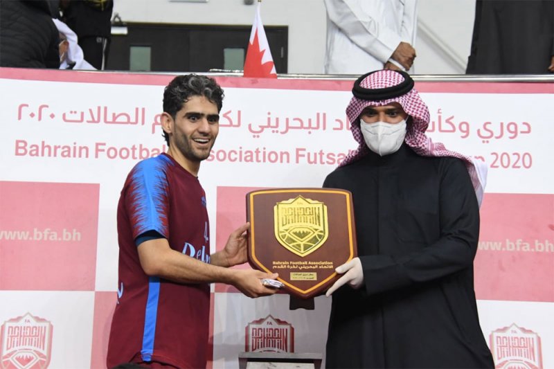 بالصور: علي بن خليفة يتوج الشباب بطلاً لدوري الاتحاد لكرة الصالات 2020