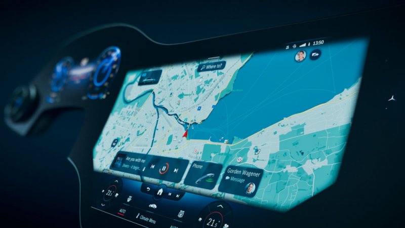 بالفيديو والصور: EQS ستكون مجهزة بنظام الوسائط المتعددة MBUX Hyperscreen المبتكر