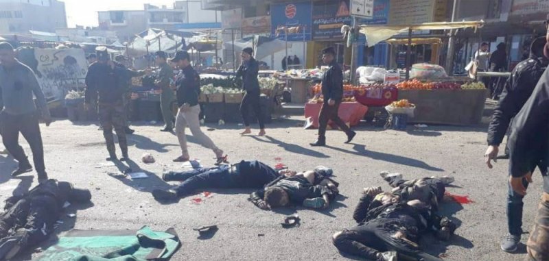 هجوم انتحاري مزدوج يهز وسط بغداد.. وصور مروعة