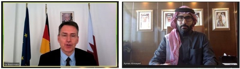 المؤيد يبحث مع السفير الألماني التعاون الشبابي والرياضي