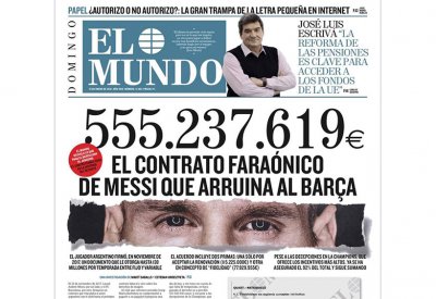 ميسي وبرشلونة.. تسريب أكبر عقد في تاريخ الرياضة