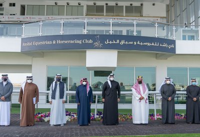 سمو الشيخ عيسى بن سلمان بن حمد يرأس اجتماع الهيئة العليا لنادي راشد للفروسية وسباق الخيل