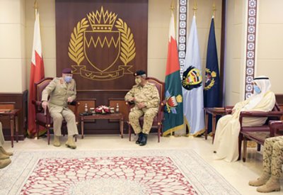 القائد العام يستقبل كبير مستشاري وزارة الدفاع للشرق الأوسط بالمملكة المتحدة