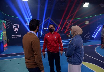 النصف يتفقد التحضيرات لليوم الرياضي الوطني