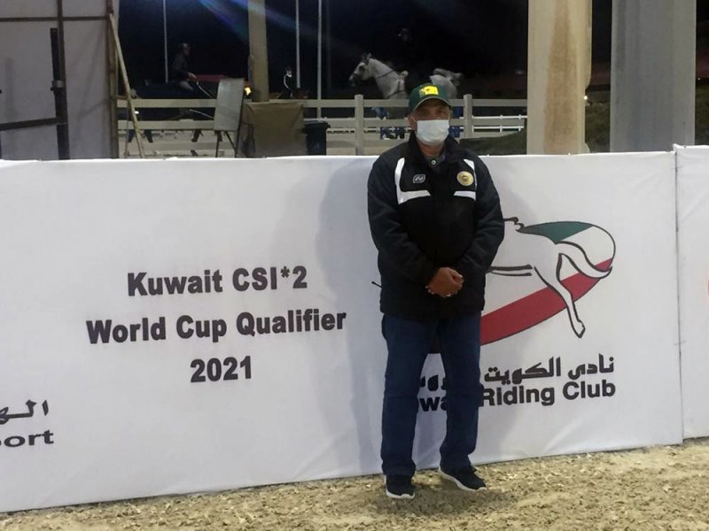 داد الله يشارك في بطولة الكويت الدولية لقفز الحواجز المؤهلة لكأس العالم