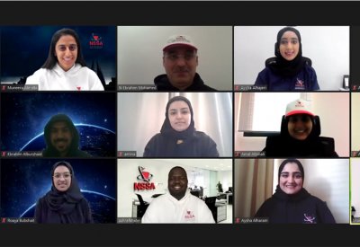 الهيئة الوطنية لعلوم الفضاء تشارك في اليوم الرياضي