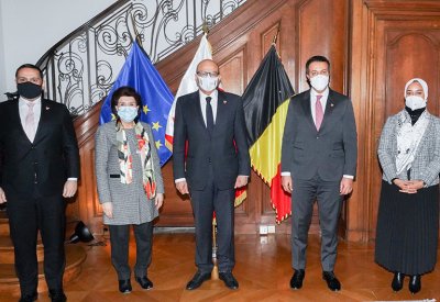 وزير الخارجية يزور مبنى سفارة مملكة البحرين لدى مملكة بلجيكا
