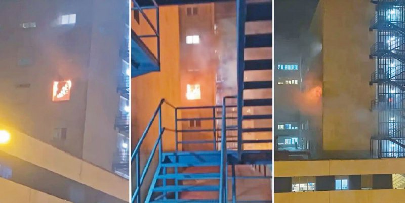 مصاب بكورونا يحرق المستشفى الذي يعالجه
