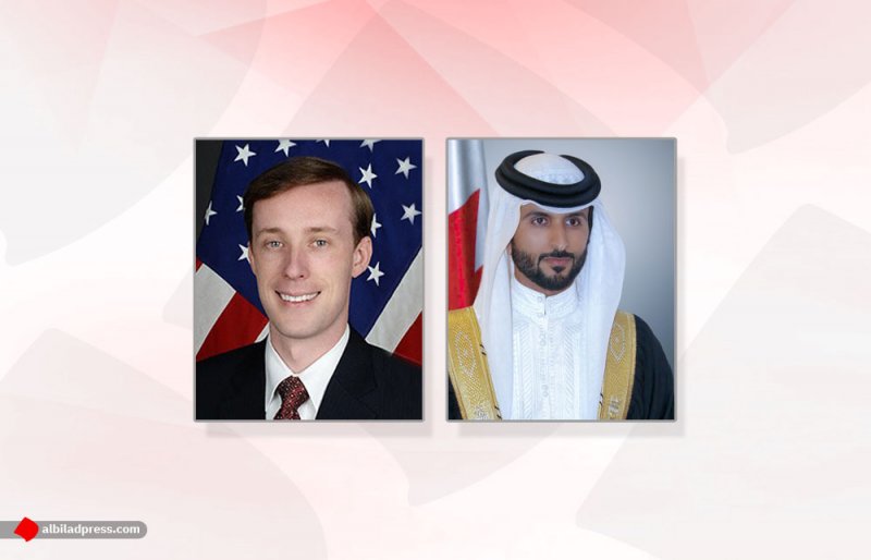 سمو الشيخ ناصر بن حمد آل خليفة يستعرض مع مستشار الأمن القومي الأمريكي تعزيز التعاون الأمني المشترك