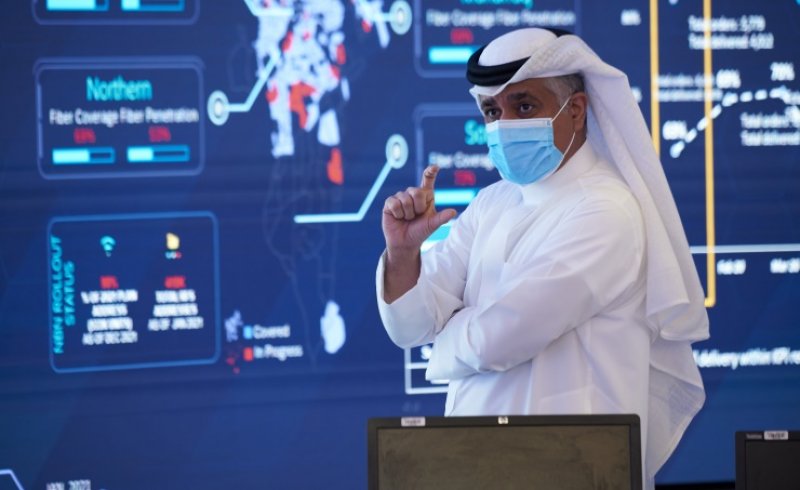 وزير المواصلات والاتصالات يطلع على سير العمل في شركة "بي نت"