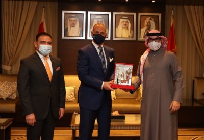المؤيد ودرجال يبحثان التعاون البحريني العراقي في المجال الشبابي والرياضي
