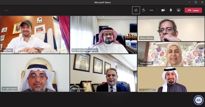 مجلس أمناء جامعة العلوم التطبيقية يعقد اجتماعه عبر تقنية الاتصال المرئي