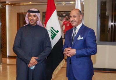 وزير الشباب والرياضة العراقي يزور الاتحاد البحريني لكرة القدم