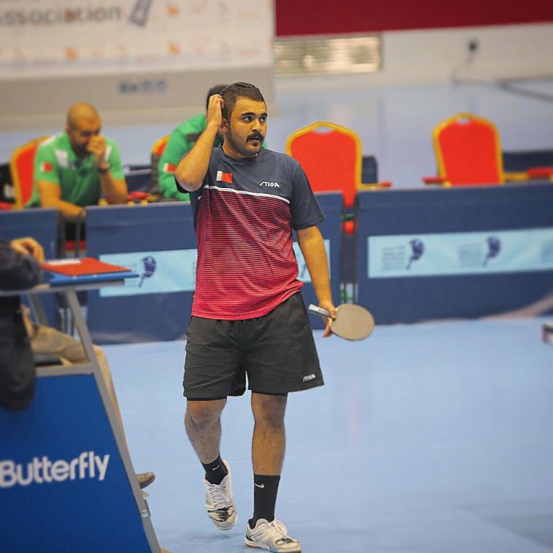 رفع الإيقاف عن نجم منتخب كرة الطاولة محمد عباس