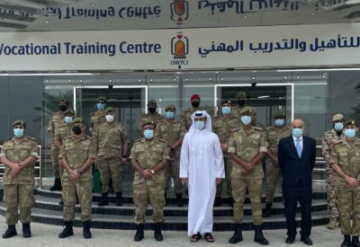 مدير مركز ناصر للتأهيل والتدريب المهني يستقبل وفداً من الحرس الوطني المشاركين في إحدى الدورات العسكرية