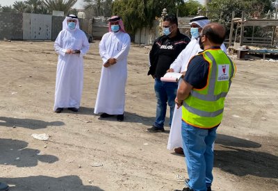 مدير عام بلدية "الجنوبية" والعضو البلدي يقومان بجولة ميدانية في "هورة سند"