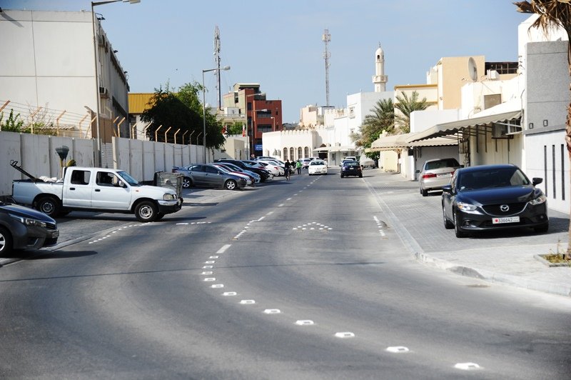 "شؤون الأشغال" تنتهي من أعمال مشروع إعادة تأهيل طرق­­­­­­­­­ مجمع 814 في مدينة عيسى