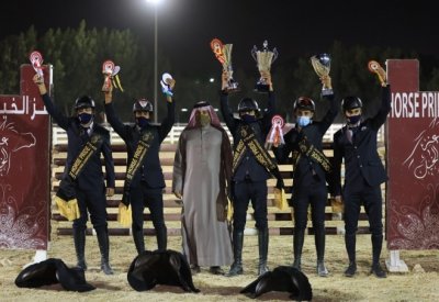 فريق وزارة الداخلية لقفز الحواجز يحقق المركز الأول في المسابقة الكبرى ببطولة عز الخيل‎