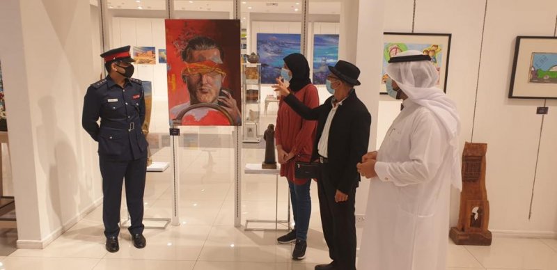 "المرور" يدشن معرض رسومات فنية بمشاركة 35 دولة بمجمع السيف