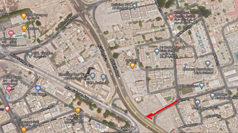 "شؤون الأشغال": غلق المخرج من طريق 4209 "منطقة الغريفة"
