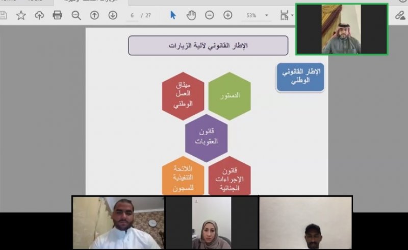 المؤسسة الوطنية لحقوق الإنسان تنظم محاضرة حول معايير الزيارات لمراكز الإصلاح والتأهيل