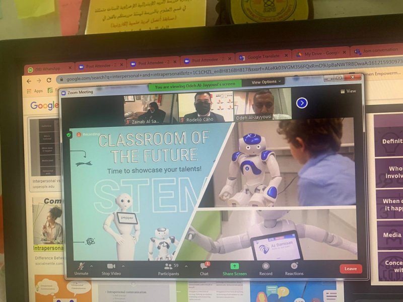 الدكتور عودة الجيوسي يقدم محاضرة حول الابتكار في التعليم في زمن الجائحة