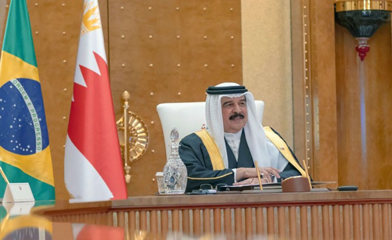 جلالة الملك يعقد اجتماعاً مع رئيس جمهورية البرازيل الاتحادية عن بعد‎