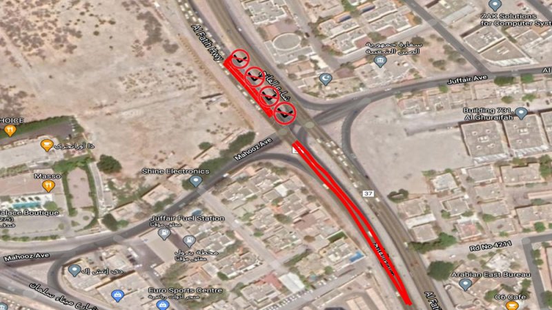 "شؤون الأشغال": غلق مسارات على شارع الفاتح