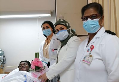 فى يوم الاحتفال بعيد الأم.. السلمانية يهدي الورود للأمهات الجدد
