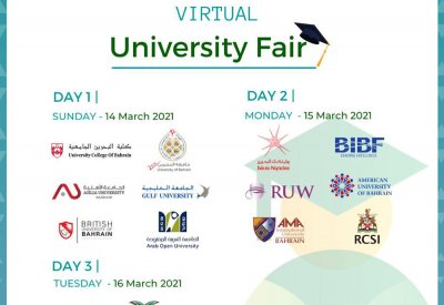 إنجاز البحرين تُنظم أول معرض جامعي افتراضي لخريجي طلاب المرحلة الثانوية وطلاب الدراسات العليا