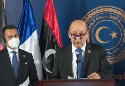 لودريان من طرابلس: الاتحاد الأوروبي موحد بشأن الملف الليبي