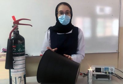 طالبة بثانوية خولة الأولى في الابتكار بمسابقة علماء المستقبل
