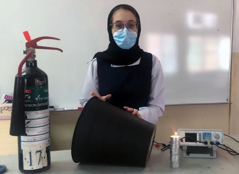 طالبة بثانوية خولة الأولى في الابتكار بمسابقة علماء المستقبل