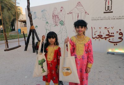"حق الليلة".. حلوى وأزياء ملونة تزّين ساحات "أيام الشارقة التراثية 18"