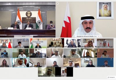 اجتماع تنسيقي للتحضير لانعقاد اللجنة العليا المشتركة بين مملكة البحرين وجمهورية الهند